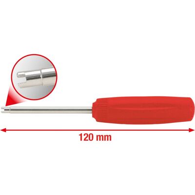KS Tools 150.2029 Ręczny śrubokręt - wkładka zaworowa, krótka/długa - Ncm 0,25 KS Tools 150.2029 Ręczny śrubokręt - wkładka zaworowa, krótka/długa - Ncm 0,25