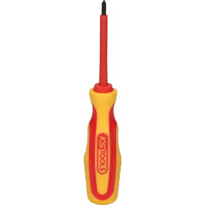 KS Tools KS Tools PZ 0 Tournevis - Ergotorque VDE, 140mm - Publicité KS Tools KS Tools PZ 0 Tournevis - Ergotorque VDE, 140mm - Publicité