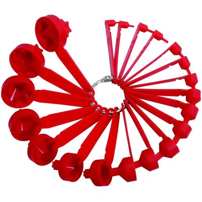 Conjunto de chaves de fenda Torx KS Tools - 20 tamanhos - plástico Conjunto de chaves de fenda Torx KS Tools - 20 tamanhos - plástico