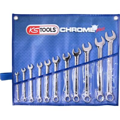 KS Tools 518.3000 Chrom-Vanadium-Schlüsselset - 11-tlg. Kombination Schlüssel KS Tools 518.3000 Chrom-Vanadium-Schlüsselset - 11-tlg. Kombination Schlüssel