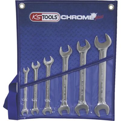 KS Tools 518.3220 Chromeplus Doppel-Maulschlüssel-Set, 6-tlg. KS Tools 518.3220 Chromeplus Doppel-Maulschlüssel-Set, 6-tlg.