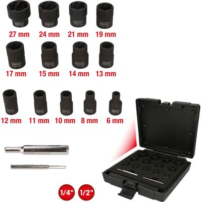 KS Tools 913.1460 Conjunto de soquetes - Twist, 15 peças KS Tools 913.1460 Conjunto de soquetes - Twist, 15 peças