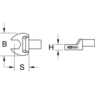 KS Tools 516.2232 Chrom Open End Maulschlüssel - Handwerkzeug KS Tools 516.2232 Chrom Open End Maulschlüssel - Handwerkzeug
