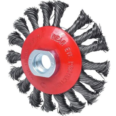 Ks Tools Draadborstel - 100mm, 0,5mm, M14 Schroefdraad - Voor haakse slijpers Ks Tools Draadborstel - 100mm, 0,5mm, M14 Schroefdraad - Voor haakse slijpers