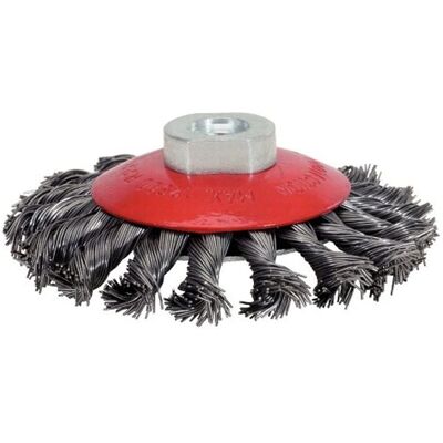 Spazzola in filo d'acciaio inox Ks Tools - 115mm - Durata industriale Spazzola in filo d'acciaio inox Ks Tools - 115mm - Durata industriale