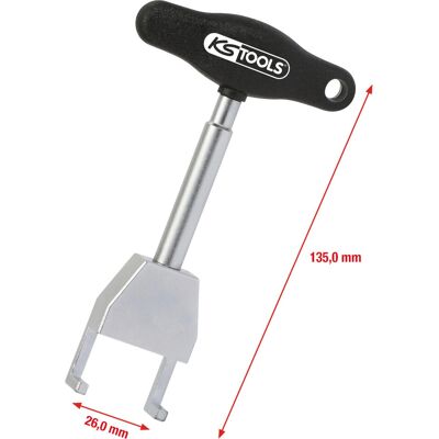 KSTOOLS 500.7540 Krom-vanadium tändspoleutdragare - Pulleyutdragare KSTOOLS 500.7540 Krom-vanadium tändspoleutdragare - Pulleyutdragare