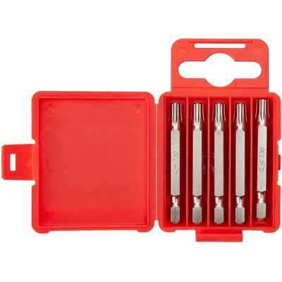 Ks Tools 911.2795 Jeu de 5 Embouts Torx avec Trou 50mm - Pack de 5 - Embouts de tournevis Ks Tools 911.2795 Jeu de 5 Embouts Torx avec Trou 50mm - Pack de 5 - Embouts de tournevis