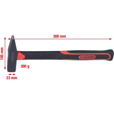 KS Tools 142.1331 Martelo de fibra de vidro - Martelo - Preto KS Tools 142.1331 Martelo de fibra de vidro - Martelo - Preto