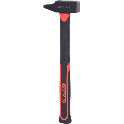 Martelo KS Tools 142.1031 - Cabo de fibra de vidro - 420g - Ferramenta de rebitar Martelo KS Tools 142.1031 - Cabo de fibra de vidro - 420g - Ferramenta de rebitar