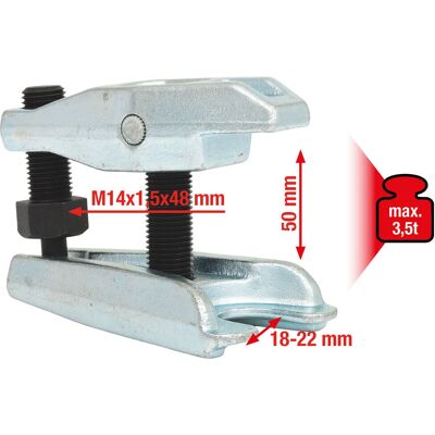 KS Tools 670.0111 Polia de tração - Extrator universal de juntas esféricas, 18-22 mm KS Tools 670.0111 Polia de tração - Extrator universal de juntas esféricas, 18-22 mm