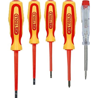 KS Tools 117.0540 VDE Schraubendreher-Set - Isoliert, 5 Stücke KS Tools 117.0540 VDE Schraubendreher-Set - Isoliert, 5 Stücke