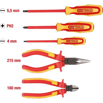 KS Tools 117.1170 isolierte Zangen- und Schraubendreher-Set KS Tools 117.1170 isolierte Zangen- und Schraubendreher-Set