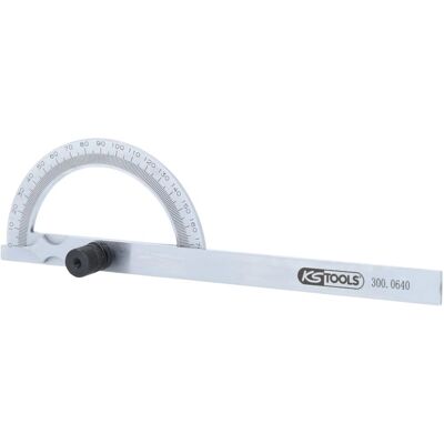 KS TOOLS Angle Gauge - 120mm, Stainless Steel - 0-180° KS TOOLS Angle Gauge - 120mm, Stainless Steel - 0-180°