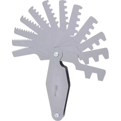 KS Tools Medidor de roscas trapezoidais - 30° - 2-12mm KS Tools Medidor de roscas trapezoidais - 30° - 2-12mm