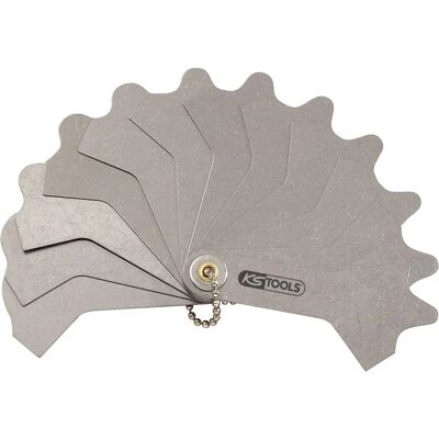 KS Tools Lasnaadmeter - 12 bladen 3-12mm KS Tools Lasnaadmeter - 12 bladen 3-12mm