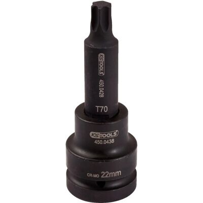 KSTOOLS Impact-Nuss T70 - 3/4 Zoll, Lang, Chrom-Molybdän Stahl KSTOOLS Impact-Nuss T70 - 3/4 Zoll, Lang, Chrom-Molybdän Stahl