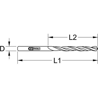 KS Tools 330.3071 Brocas de cobalto - 7.1mm, 109mm, 10 piezas KS Tools 330.3071 Brocas de cobalto - 7.1mm, 109mm, 10 piezas