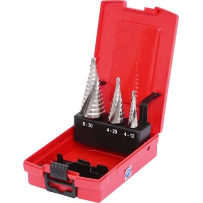 KS Tools 330.2404 borrset - HSS trinnbor, 3 st KS Tools 330.2404 borrset - HSS trinnbor, 3 st