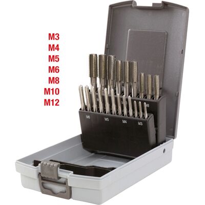 KS Tools 336.0651 Gängverktyg - M3-M12, 21 delar KS Tools 336.0651 Gängverktyg - M3-M12, 21 delar