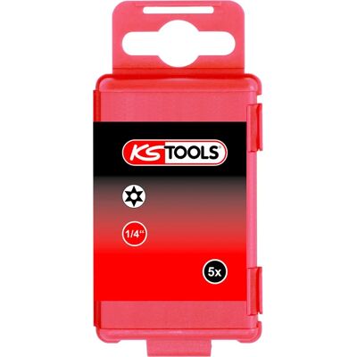 KS Tools 911.7701 Skruetrækkerbit-Set - 5 Stk. KS Tools 911.7701 Skruetrækkerbit-Set - 5 Stk.
