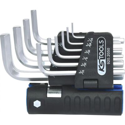 KS Tools 920.2050 - Set di chiavi esagonali 3 in 1, 10 pezzi, corto - Chiavi a brugola KS Tools 920.2050 - Set di chiavi esagonali 3 in 1, 10 pezzi, corto - Chiavi a brugola