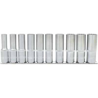 KS Tools 917.1750 Set di bussole in cromo-vanadio - Lunga 12- punti KS Tools 917.1750 Set di bussole in cromo-vanadio - Lunga 12- punti