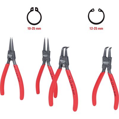 KS Tools 119.2050 Zange - Sicherungsring-Set, 90° gewinkelt KS Tools 119.2050 Zange - Sicherungsring-Set, 90° gewinkelt
