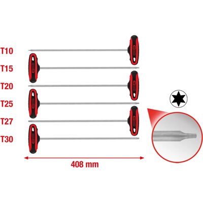 KS Tools 158.8050 Zestaw Narzędzi - Uchwyt T, Chrom-vanadio, 6 szt. KS Tools 158.8050 Zestaw Narzędzi - Uchwyt T, Chrom-vanadio, 6 szt.