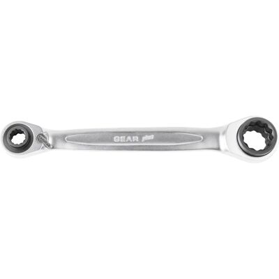 KS TOOLS 503.4554 Double Hex Reversible 4-in-1 Gear Wrench - Socket Wrench KS TOOLS 503.4554 Double Hex Reversible 4-in-1 Gear Wrench - Socket Wrench