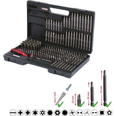 KS Tools 911.2008 Nickel Schraubendreher-Set - 208 Stück KS Tools 911.2008 Nickel Schraubendreher-Set - 208 Stück