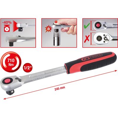 KS Tools 920.1290 Ratchet - 72 Tands Mechanisme KS Tools 920.1290 Ratchet - 72 Tands Mechanisme