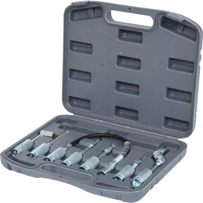 Conjunto de adaptadores para pistola de graxa KS-Tools - 7 peças Conjunto de adaptadores para pistola de graxa KS-Tools - 7 peças