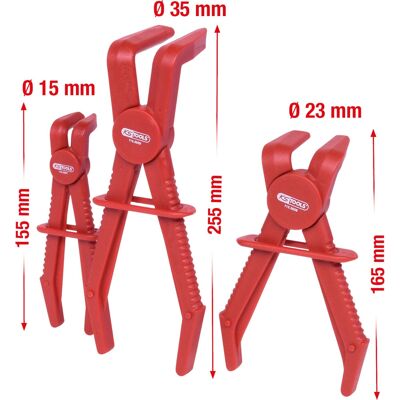 KS Tools 115.5055 Pinças de Abraçadeira de Mangueira em Ângulo - 3 peças KS Tools 115.5055 Pinças de Abraçadeira de Mangueira em Ângulo - 3 peças