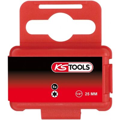 KS TOOLS T15 Torx Schrauber-Einsatz - 25mm, Nickel, 1/4" KS TOOLS T15 Torx Schrauber-Einsatz - 25mm, Nickel, 1/4"