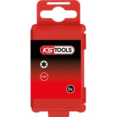 Ks Tools T15 Torsionpower 75mm Schraubendreher-Bit - 5er Pack Ks Tools T15 Torsionpower 75mm Schraubendreher-Bit - 5er Pack