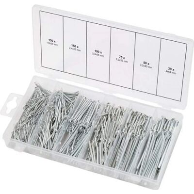 KS Tools Sortiment von Sicherungsstiften - 555 Stück - Metall, DIN 94, gerade, Kunststoffetui KS Tools Sortiment von Sicherungsstiften - 555 Stück - Metall, DIN 94, gerade, Kunststoffetui