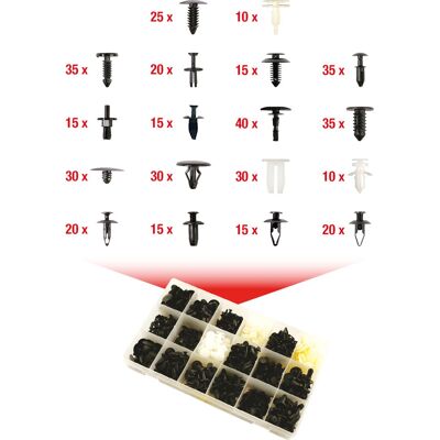 KS Tools 420.0250 Ανταλλακτικό αυτοκινήτου - Σετ από 415 στερέωσης κλιπ για Ford KS Tools 420.0250 Ανταλλακτικό αυτοκινήτου - Σετ από 415 στερέωσης κλιπ για Ford