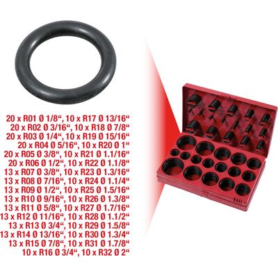KS Tools 970.0350 Conjunto de O-rings - 407 Peças - Para bricolagem e oficina KS Tools 970.0350 Conjunto de O-rings - 407 Peças - Para bricolagem e oficina