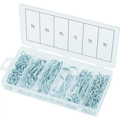 Set de ganchos y ojos KS Tools - 151 piezas Set de ganchos y ojos KS Tools - 151 piezas