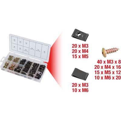 KS Tools 970.0530 Muttern-Set - Vielseitiges Karosserie-Reparaturset KS Tools 970.0530 Muttern-Set - Vielseitiges Karosserie-Reparaturset