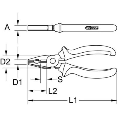 KS Tools BERYLLIUMplus Kombinationszange - 200 mm, funkenfrei KS Tools BERYLLIUMplus Kombinationszange - 200 mm, funkenfrei