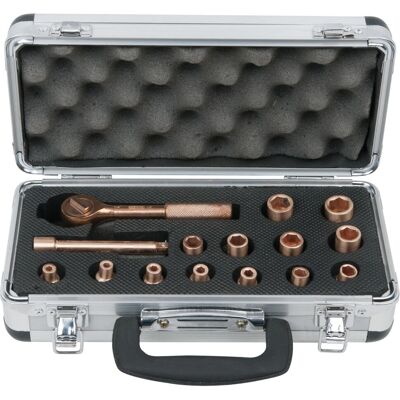 KS Tools 962.1485 Kupfer-Beryllium Steckschlüssel-Set - Funkenfrei 15-tlg KS Tools 962.1485 Kupfer-Beryllium Steckschlüssel-Set - Funkenfrei 15-tlg