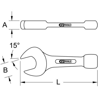 KS Tools BRONZEplus Schlag-Maulschlüssel 2 1/8" - DIN 133 KS Tools BRONZEplus Schlag-Maulschlüssel 2 1/8" - DIN 133