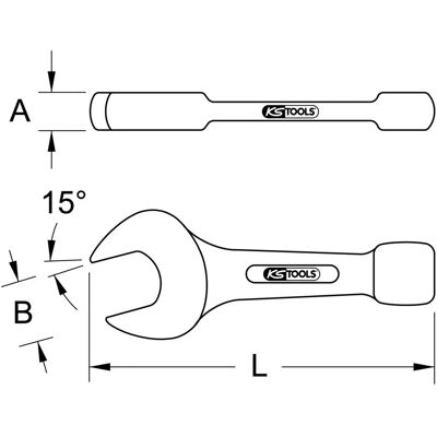 KS Tools BRONZEplus Impact-Schlüssel - 2 13/16" - DIN 133 KS Tools BRONZEplus Impact-Schlüssel - 2 13/16" - DIN 133