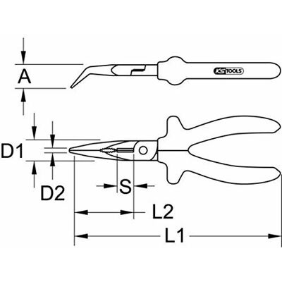 KSTOOLS 117.1767 Pince - Isolée, 230mm KSTOOLS 117.1767 Pince - Isolée, 230mm