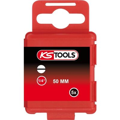 Inserto hexagonal KS Tools 1/4" - 50mm, 12mm, Pack de 5 Inserto hexagonal KS Tools 1/4" - 50mm, 12mm, Pack de 5