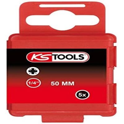 KS Tools PZ Csavarhúzó készlet - 50mm, PZ0, 1/4" - 5 db KS Tools PZ Csavarhúzó készlet - 50mm, PZ0, 1/4" - 5 db