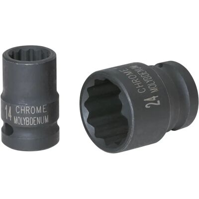 KSTOOLS - Douille 1/2'' pour clés à percussion - Court, 27mm KSTOOLS - Douille 1/2'' pour clés à percussion - Court, 27mm