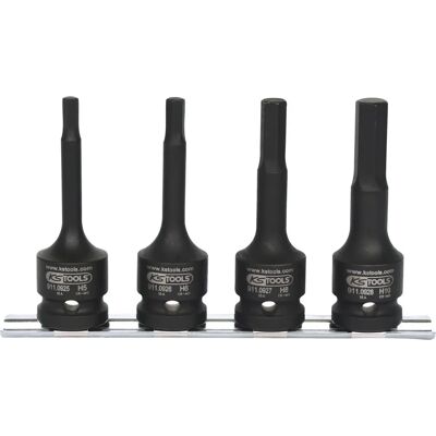 KS Tools 515.1105 Impact-Mehrzweck-Satz - Innensechskant, Lang, 4-tlg. KS Tools 515.1105 Impact-Mehrzweck-Satz - Innensechskant, Lang, 4-tlg.