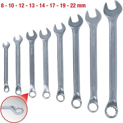 KS Tools 517.0090 Satz Schraubenschlüssel - 8-teilig, 8-22mm, Satinierte Oberfläche KS Tools 517.0090 Satz Schraubenschlüssel - 8-teilig, 8-22mm, Satinierte Oberfläche